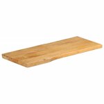vidaXL Dessus de table 80x40x3 8 cm bord vivant bois massif manguier