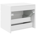 vidaXL Cabinet de Salle de Bain Mural Blanc brillant 59 x 44 5 x 50 cm