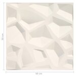 vidaXL Panneaux muraux 3D 12 Pièces 0 5x0 5 m 3 m²