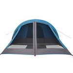 vidaXL Tente de camping de cabine 4 personnes bleu imperméable