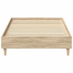 vidaXL Cadre de lit sans matelas chêne sonoma 90x200 cm
