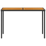 vidaXL Ensemble à manger de jardin coussins 5Pièces Noir Résine tressée