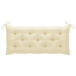 vidaXL Banc de jardin avec coussin 120 cm Bambou