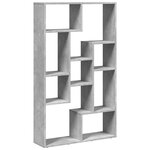 vidaXL Bibliothèque gris béton 72x20x120 5 cm bois d'ingénierie