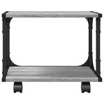vidaXL Support d'imprimante à 2 niveaux sonoma gris 41x28x33 5 cm