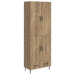 vidaXL Ensemble de Meubles 2 Pièces 66 x 34 5 x 95 cm Bois d'ingénierie