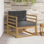 vidaXL Sofa de milieu extérieur Polyester Blanc
