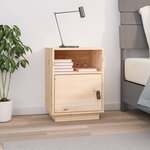 vidaXL Table de chevet 40x34x55 cm Bois de pin solide