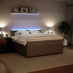 vidaXL Sommier à lattes de lit et matelas Gris clair 200x200cm Velours