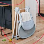 Chaise haute pour bébé ultra compacte et légère - Dossier et tablette ajustables  Des 6 mois