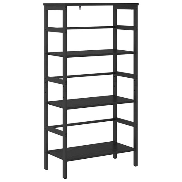 vidaXL Étagère Chêne noir 60 x 29 5 x 115 cm Bois d'ingénierie