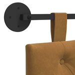vidaXL Tête de lit suspendue Marron Velours