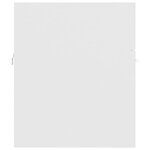 vidaXL Ensemble de meubles de salle de bain Blanc Aggloméré