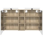 vidaXL Ensemble de Meubles de Salle de Bain 3 Pièces 120 x 14 5 x 70 cm
