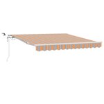 vidaXL Auvent Rétractable Multicolore 350 x 250 cm Polyester et métal