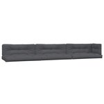 vidaXL Salon palette de jardin avec coussins 5Pièces bois d'acacia massif
