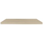 vidaXL Étagères murales flottantes 2 Pièces chêne 90x23 5x3 8 cm MDF