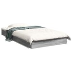 vidaXL Cadre de lit sans matelas sonoma gris 90x190 cm