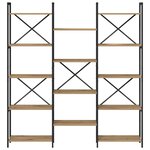 vidaXL Étagère Chêne artisanal 156 x 25 x 167 cm Bois d'ingénierie