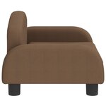 vidaXL Canapé pour enfants marron 50x40x30 cm tissu