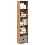 vidaXL Bibliothèque chêne artisanal 40x24x176 cm bois d'ingénierie