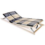 vidaXL Sommier à lattes sans matelas avec 42 lattes 7 zones 70x200 cm