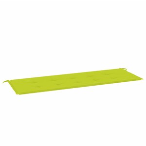 vidaXL Coussin de banc de jardin vert brillant 150x50x3cm tissu oxford