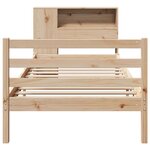 vidaXL Lit bibliothèque sans matelas 90x190 cm bois de pin massif