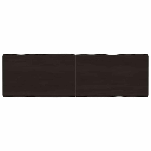 vidaXL Dessus de table bois massif traité bordure assortie