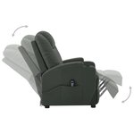 vidaXL Fauteuil Gris Similicuir