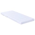 vidaXL Matelas en mousse extensible 80 x 200 cm Blanc
