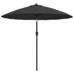 vidaXL Parasol d'extérieur avec mât en aluminium 270 cm Anthracite