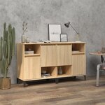 vidaXL Buffets 2 Pièces chêne sonoma 60x35x70 cm bois d'ingénierie