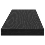 vidaXL Planche d'étagère 4 Pièces  bois noir 40x10x1.5 cm  en bois d'ingénierie