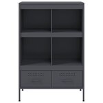 vidaXL Buffet haut anthracite 68x39x101 5 cm acier