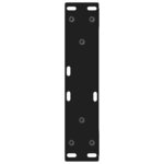 vidaXL Pieds de table basse 2 pièces Noir 38 x (42-43 3) cm Acier