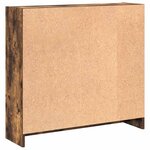 vidaXL Bibliothèque chêne fumé 80x24x76 cm bois d'ingénierie