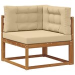 vidaXL Ensemble de canapés d'extérieur 6 pc Naturel et Beige