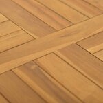 vidaXL Dessus de table carré 50x50x2 5 cm Bois de teck massif