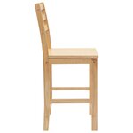 vidaXL Chaises de salle à manger 2 Pièces Naturel 40 x 47 5 x 99 5 cm