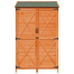 vidaXL Abri de jardin Marron 106 x 56 x 176 5 cm Bois d'ingénierie
