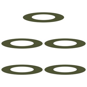 VidaXL Pot de fleur vert olive Vert olive Céramique Grand