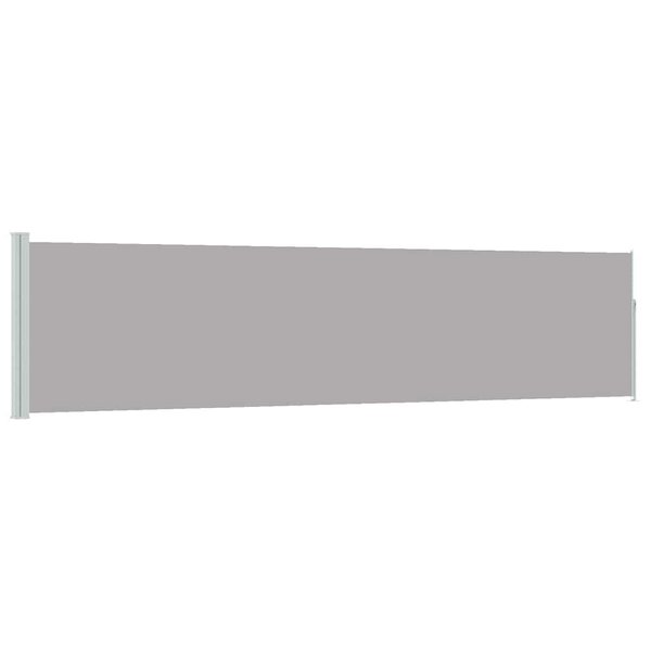 vidaXL Auvent latéral rétractable de patio 120x500 cm Gris