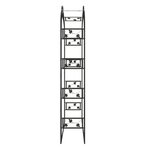 vidaXL Arche de jardin Noir 116x45x240 cm Acier