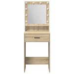 vidaXL Coiffeuse Chêne sonoma 50 x 41 x 135 cm Bois d'ingénierie