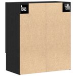 Meuble de Mur vidaXL Chêne Noir 60x31x70 cm Bois Ingénierie