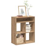 vidaXL Bibliothèque chêne artisanal 66x31x80 cm bois d'ingénierie