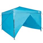 vidaXL Tente à auvent pop-up Bleu 300 x 300 cm tissu