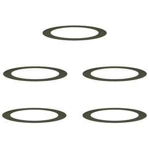 vidaXL adapté pour anneaux d'arbre plats 5 Pièces Vert olive Ø90 / 120 cm