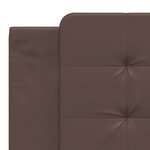 vidaXL Coussin de tête de lit marron 180 cm similicuir